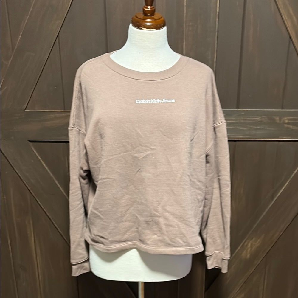 Calvin Klein Jeans Tan Relaxed Hoodie